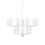 Pendant lamps, Amp chandelier, small, white, White