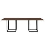 Florence dining table, rectangular, black - walnut