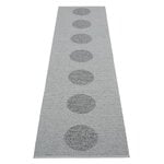 Plastic rugs, Vera 2.0 rug, 70 x 280 cm, grey - granit metallic, Grey