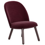 Ace lounge chair, velour, dark red Ace lounge chair, velour, dark red