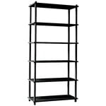 Bookcases, Elevate shelving system 5, black, Black