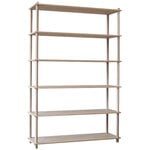 Librerie, Sistema di scaffali Elevate 6, rovere, Naturale