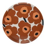 Marimekko Pieni Unikko tray, white-chestnut-melon-navy blue