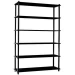 Bookcases, Elevate shelving system 6, black, Black