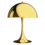 Lighting, Panthella 320 table lamp, brass, Gold