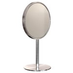Nova2 magnifying table mirror, brushed steel Nova2 magnifying table mirror, brushed steel