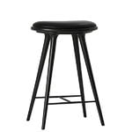 Mater High Stool, 69 cm, black stained beech