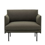 Armchairs & lounge chairs, Outline lounge chair, Black