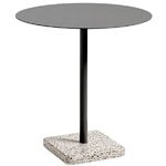 Patio tables, Terrazzo table, 70 cm, anthracite – grey, Gray