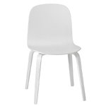 Visu chair, wood base, white Visu chair, wood base, white