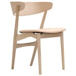 No 7 chair, soaped oak - honey leather