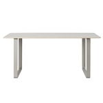 Dining tables, 70/70 table, 170 x 85 cm, linoleum/laminate, White
