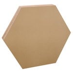 Noteboard hexagon, 52,5 cm, gold