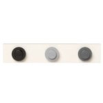 Portemanteaux muraux, Lego Wall Hanger Rack, gris - noir - gris clair, Multicolore