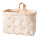 Wooden baskets, Lastu wall basket, S, Natural