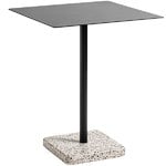 Patio tables, Terrazzo table, 60 x 60 cm, anthracite – grey, Grey