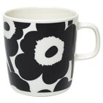 Cups & mugs, Oiva - Unikko mug 4 dl, white - black, Black & white