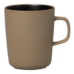 Cups & mugs, Oiva mug 2,5 dl, terra-black, Brown