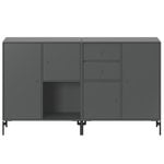 Sideboards & dressers, Couple sideboard, black legs - 04 Antracite, Gray