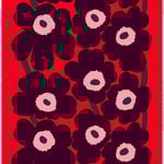 Tessuto Unikko in cotone satinato, rosso - viola - rosa Tessuto Unikko in cotone satinato, rosso - viola - rosa
