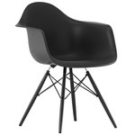 Eames DAW chair, basic dark - black maple Eames DAW chair, basic dark - black maple