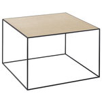 Coffee tables, Twin 49 table black, oak/brass, Natural