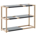 Bookcases, The Botanic Shelf, natural oak - black, Natural