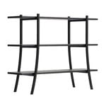 Bookcases, Skyladder shelf, low, black, Black