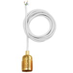 Cavo E27, ottone-bianco Cavo E27, ottone-bianco