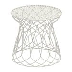 Patio chairs, Re-Trouve stool/side table, matt white, White