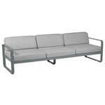 Outdoor sofas, Bellevie 3-seater sofa, storm grey - flannel grey, Grey