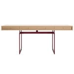 Desks, Office desk, oak - red frame, Multicolour