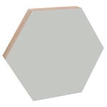 Memory boards, Noteboard hexagon, 52,5 cm, light grey, Grey
