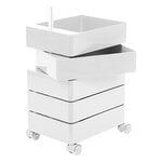 Aufbewahrungslösungen, 360° Schubladenschrank, 5 Schubladen, Weiß, Weiß