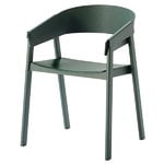 Muuto Cover käsinojallinen tuoli, vihreä, PU lakka