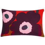 Unikko tyynynpäällinen 40 x 60 cm, puna-violetti-vaal.pun. Unikko tyynynpäällinen 40 x 60 cm, puna-violetti-vaal.pun.