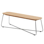 Outdoor benches, Lilium bench, teak - stainless steel, Natural Outdoor benches, Lilium bench, teak - stainless steel, Natural