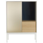 Besson Deluxe cabinet, white - deep blue - brass Besson Deluxe cabinet, white - deep blue - brass