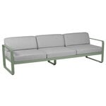 Outdoor sofas, Bellevie 3-seater sofa, cactus - flannel grey, Gray