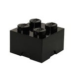 Förvaringsbehållare, Lego Storage Brick 4, svart, Svart