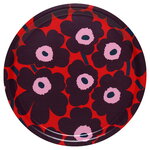 Vassoio Pieni Unikko, rosso - viola - rosa Vassoio Pieni Unikko, rosso - viola - rosa