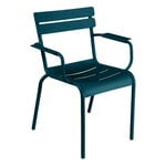 Outdoor lounge chairs, Luxembourg armchair, acapulco blue, Blue