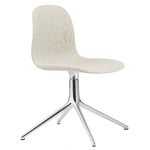 Chaises de bureau, Chaise Form Swivel 4L, aluminium - Main Line Flax 20, Beige