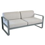 Fermob Bellevie 2-seater sofa, storm grey - flannel grey