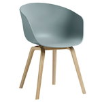 About A Chair AAC22, lacquered oak - dusty blue
