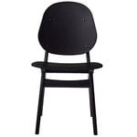Dining chairs, Noble chair, black lacquered beech, Black