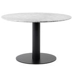 Ruokapöydät, In Between SK19 pöytä, musta - valkoinen marmori, Valkoinen