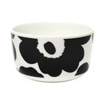 Bowls, Oiva - Unikko bowl, 2,5 dl, white - black, Black & white