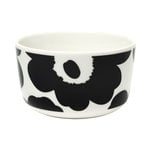 Marimekko Oiva - Unikko bowl, 2,5 dl, white - black