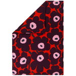 Unikko pussilakana 240 x 220 cm, puna-violetti-vaal.pun. Unikko pussilakana 240 x 220 cm, puna-violetti-vaal.pun.